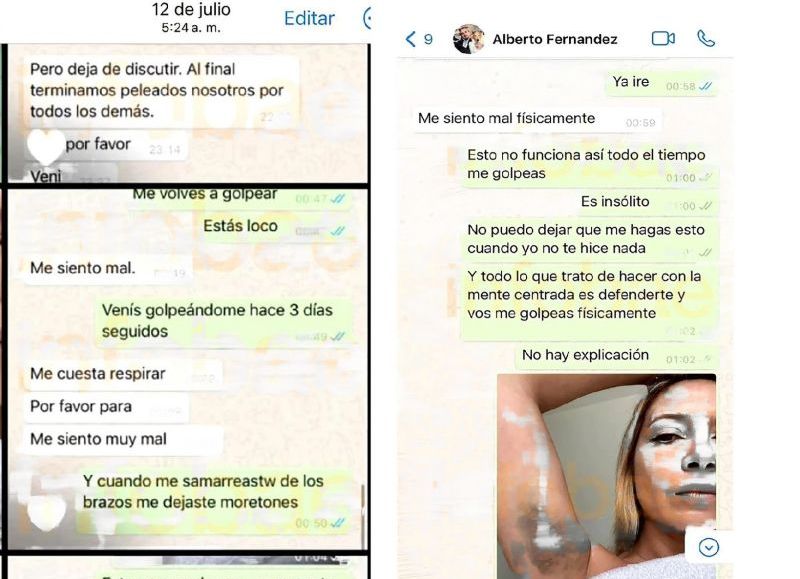 Los chats y las fotos que mandó la propia Fabiola Yáñez al ex presidente Alberto Fernández.