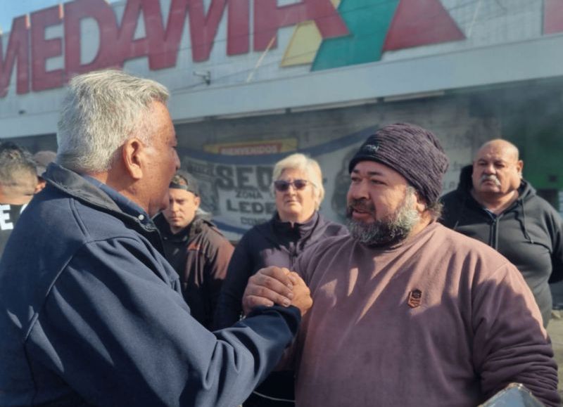 Los trabajadores de Medmax de La Matanza.